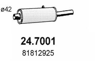 ASSO 247001 Глушник вихлопних газів кінцевий