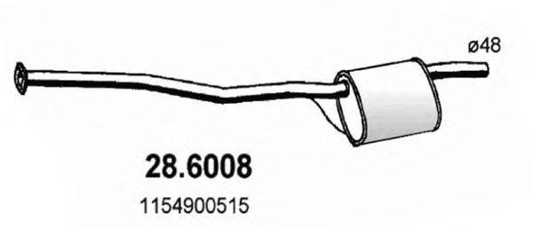 ASSO 286008 Середній глушник вихлопних газів