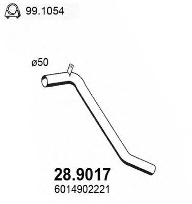 ASSO 289017 Труба вихлопного газу