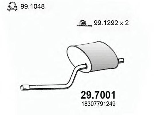 ASSO 297001 Глушник вихлопних газів кінцевий