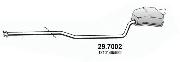 ASSO 297002 Глушник вихлопних газів кінцевий