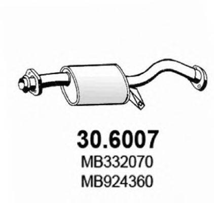 ASSO 306007 Середній глушник вихлопних газів