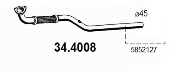 ASSO 344008 Труба вихлопного газу