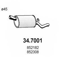 ASSO 347001 Глушник вихлопних газів кінцевий
