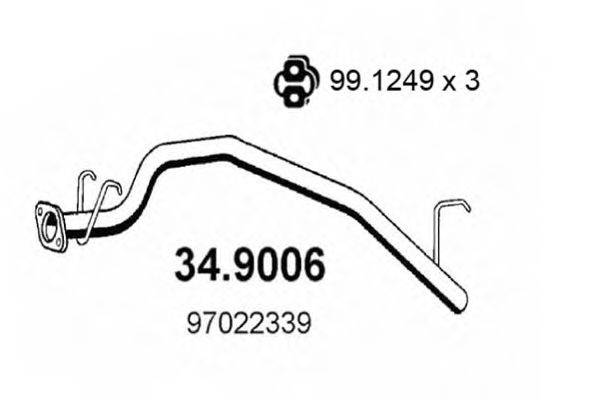 ASSO 349006 Труба вихлопного газу