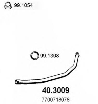 ASSO 403009 Труба вихлопного газу