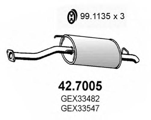 ASSO 427005 Глушник вихлопних газів кінцевий
