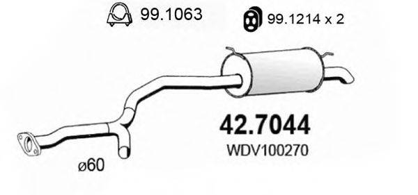ASSO 427044 Глушник вихлопних газів кінцевий