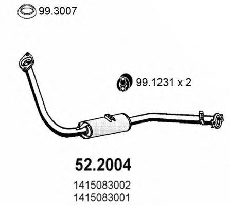 ASSO 522004 Передглушувач вихлопних газів