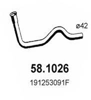 ASSO 581026 Труба вихлопного газу