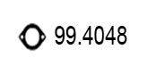 ASSO 994048 Прокладка, труба вихлопного газу