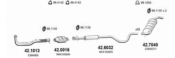 ASSO ART1350 Система випуску ОГ