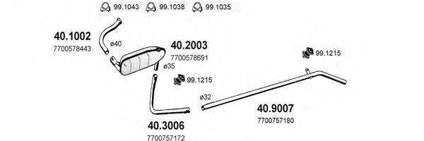 ASSO ART2089 Система випуску ОГ