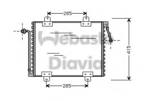 WEBASTO 82D0225056A Конденсатор, кондиціонер