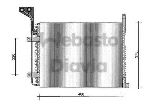 WEBASTO 82D0225082B Конденсатор, кондиціонер