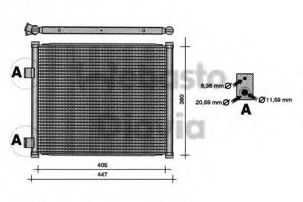 WEBASTO 82D0225111A Конденсатор, кондиціонер