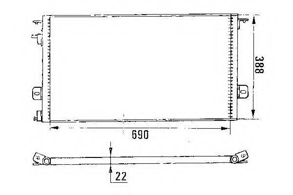 WEBASTO 82D0225135A Конденсатор, кондиціонер