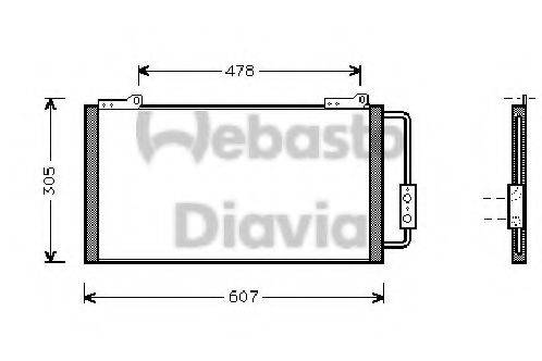 WEBASTO 82D0225141A Конденсатор, кондиціонер