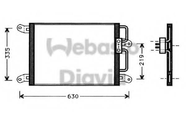 WEBASTO 82D0225263A Конденсатор, кондиціонер