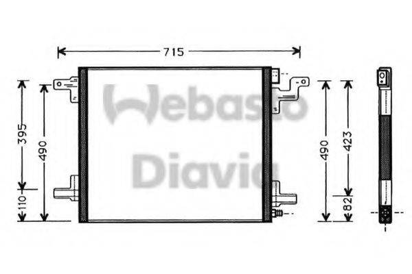 WEBASTO 82D0225326A Конденсатор, кондиціонер