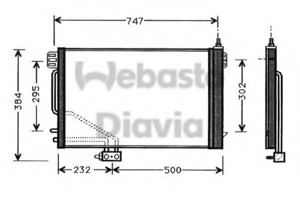 WEBASTO 82D0225329A Конденсатор, кондиціонер