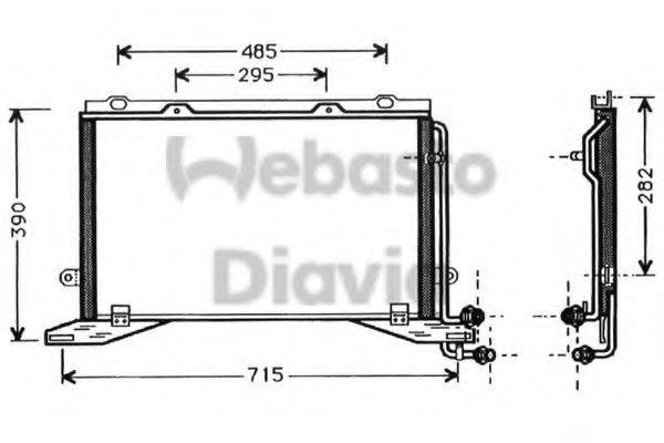 WEBASTO 82D0225330A Конденсатор, кондиціонер