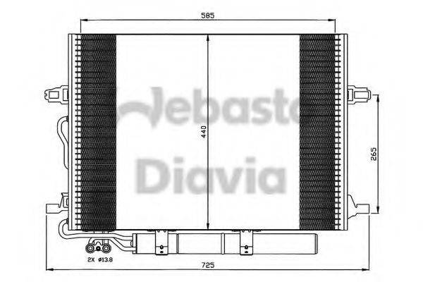 WEBASTO 82D0225503A Конденсатор, кондиціонер