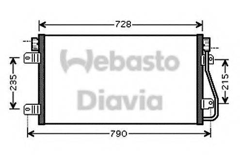 WEBASTO 82D0225540A Конденсатор, кондиціонер