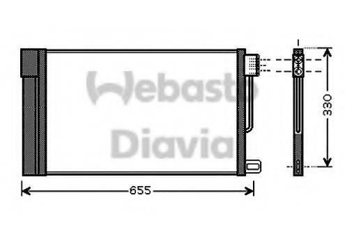 WEBASTO 82D0225552A Конденсатор, кондиціонер