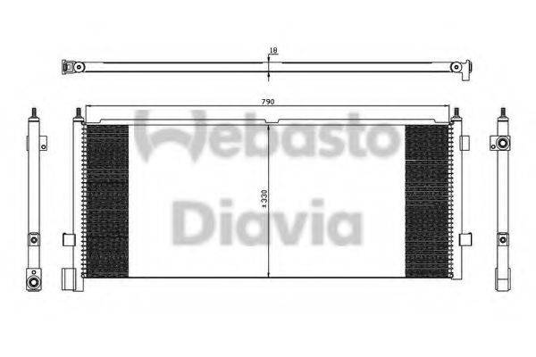 WEBASTO 82D0225579A Конденсатор, кондиціонер