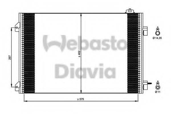 WEBASTO 82D0226237MA Конденсатор, кондиціонер