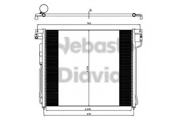 WEBASTO 82D0226245MA Конденсатор, кондиціонер