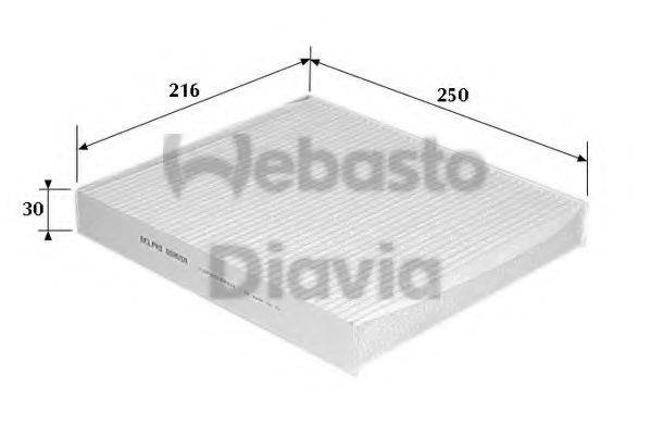 WEBASTO 82D0325111A Фільтр, повітря у внутрішньому просторі