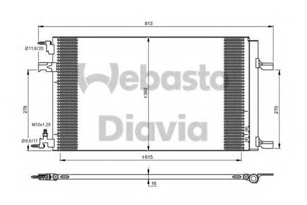 WEBASTO 82D0225684A Конденсатор, кондиціонер