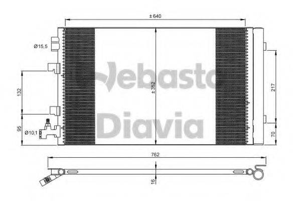 WEBASTO 82D0225673A Конденсатор, кондиціонер