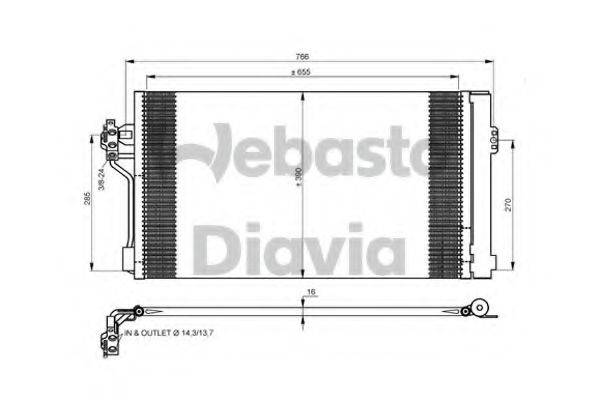 WEBASTO 82D0226279MA Конденсатор, кондиціонер