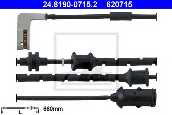 ATE 24819007152 Сигналізатор, знос гальмівних колодок