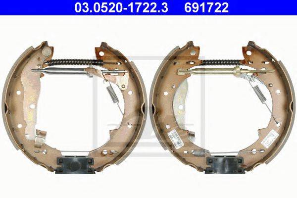 ATE 03052017223 Комплект гальмівних колодок