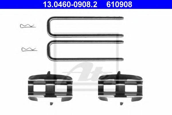 ATE 13046009082 Комплектуючі, колодки дискового гальма