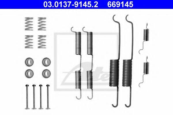 ATE 03013791452 Комплектуючі, гальмівна колодка