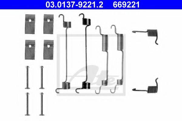 ATE 03013792212 Комплектуючі, гальмівна колодка