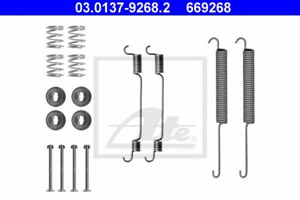 ATE 03013792682 Комплектуючі, гальмівна колодка