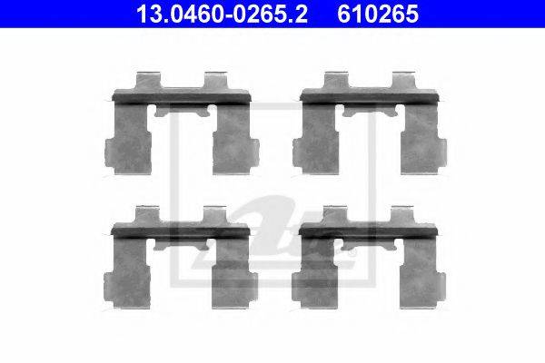 ATE 13046002652 Комплектуючі, колодки дискового гальма
