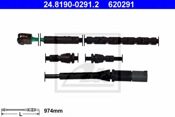 ATE 24819002912 Сигналізатор, знос гальмівних колодок