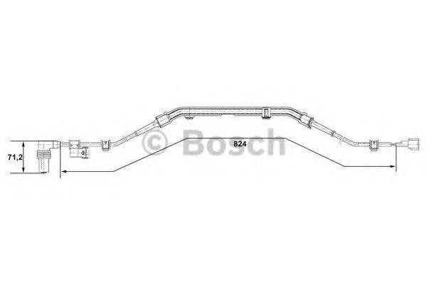 BOSCH 0265001276 Датчик, частота обертання колеса