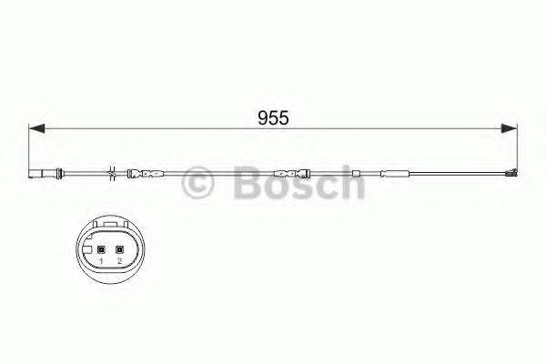 BOSCH 1987473511 Сигналізатор, знос гальмівних колодок