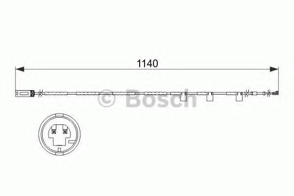 BOSCH 1987473525 Сигналізатор, знос гальмівних колодок