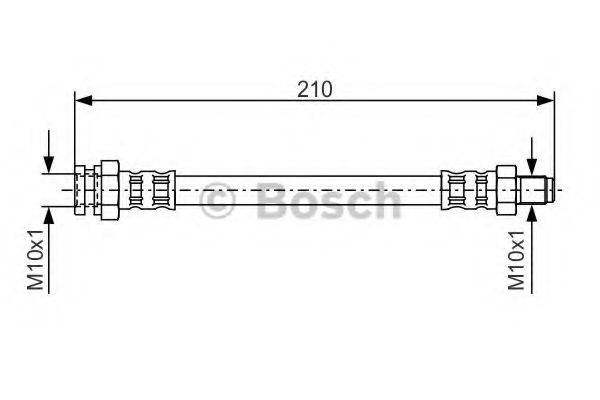 BOSCH 1987476502 Гальмівний шланг