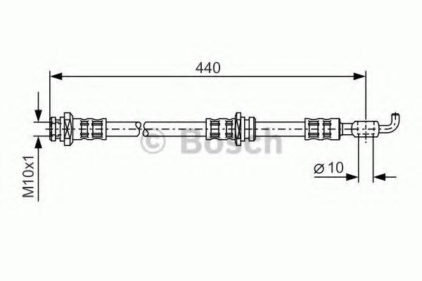 BOSCH 1987476540 Гальмівний шланг