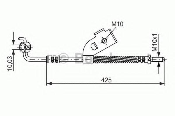 BOSCH 1987476568 Гальмівний шланг